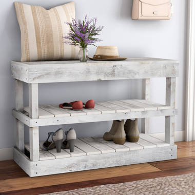 Barnwood discount shoe rack